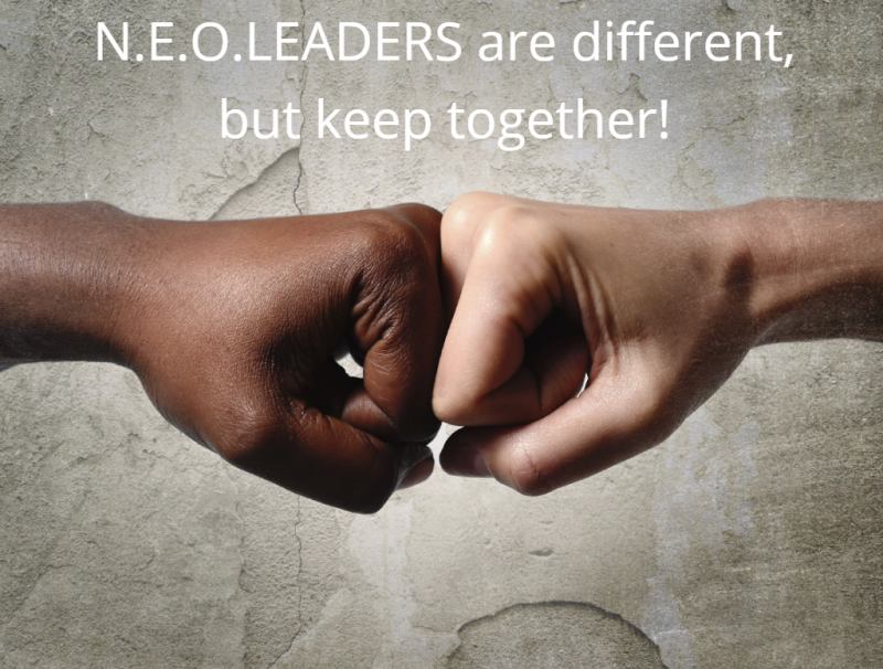 N.E.O.LEADERS ARE DIFFERENT BUT KEEP TOGETHER